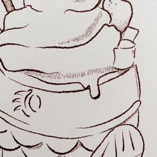 Taiyaki Cone Print