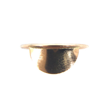 Medium Halo Nesting Ring Accenting Stacker Sun Semi Circle -  Goldfill