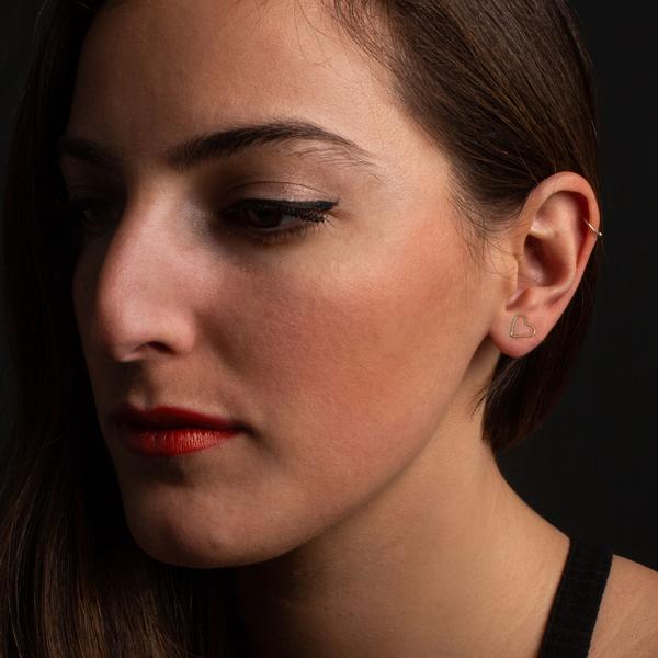 Bobby Pin Heart Earrings
