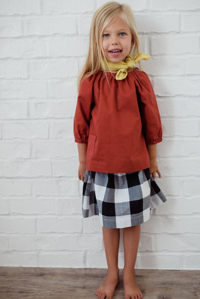 The Stella Peasant Top - Various Solid Colors Available
