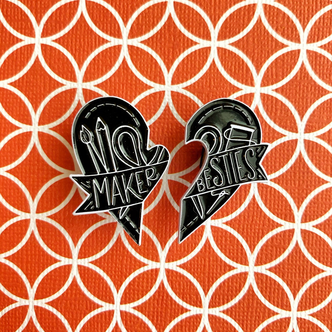 Maker Besties Enamel Pin