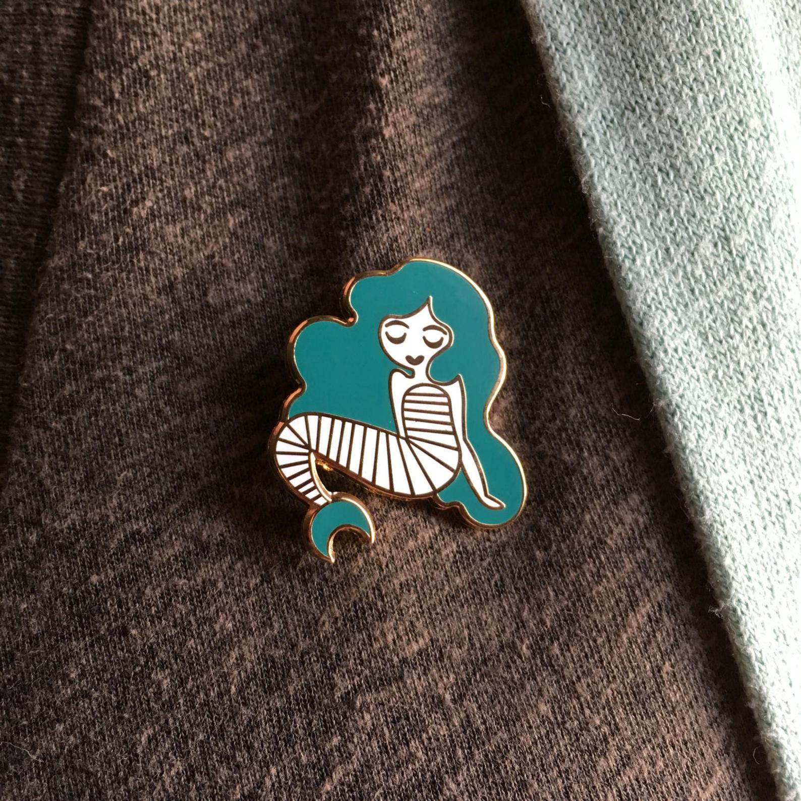Coco West Illustration Pins