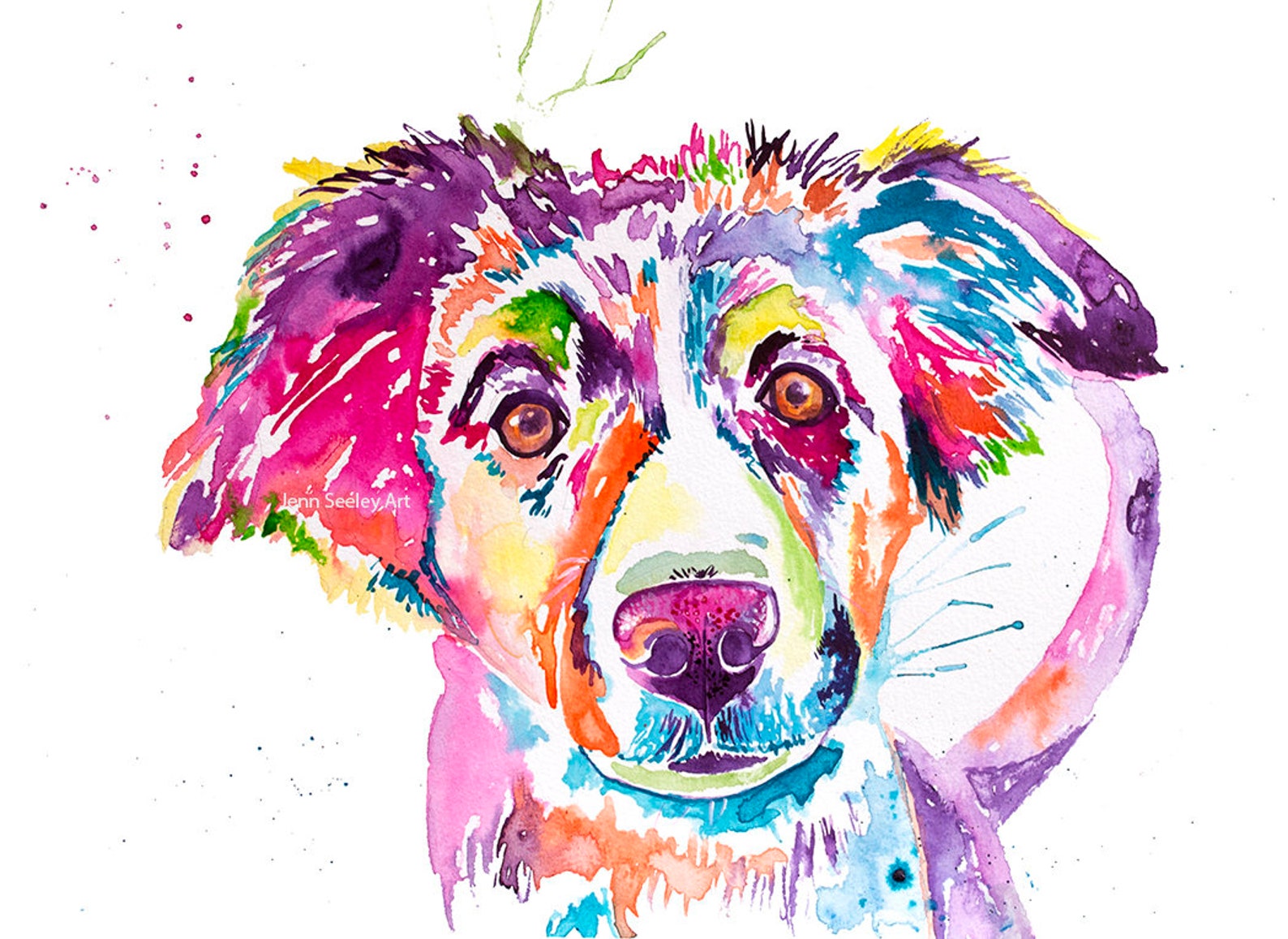 Watercolor Animal Sticker - Jenn Seely