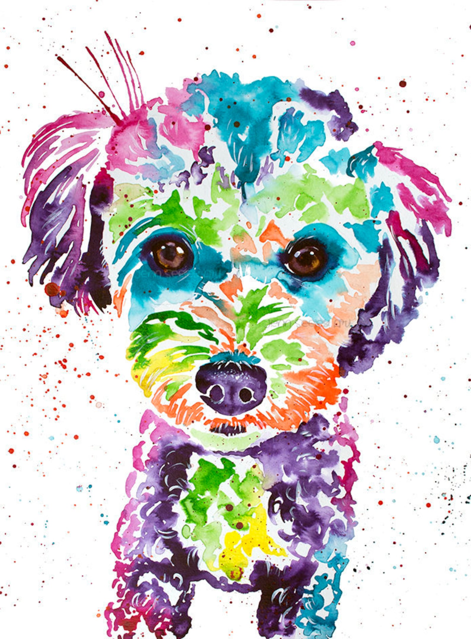Watercolor Animal Sticker - Jenn Seely