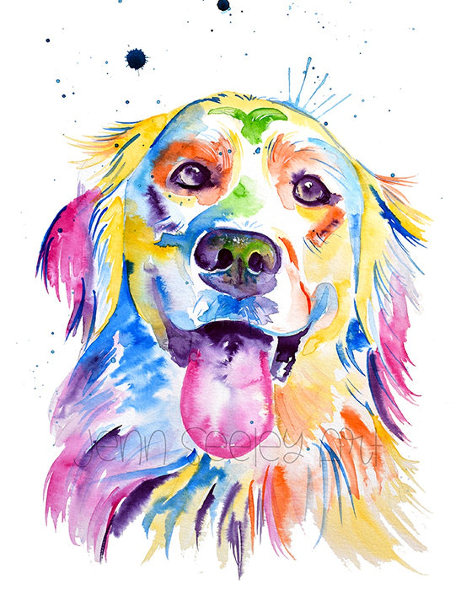 Watercolor Animal Sticker - Jenn Seely