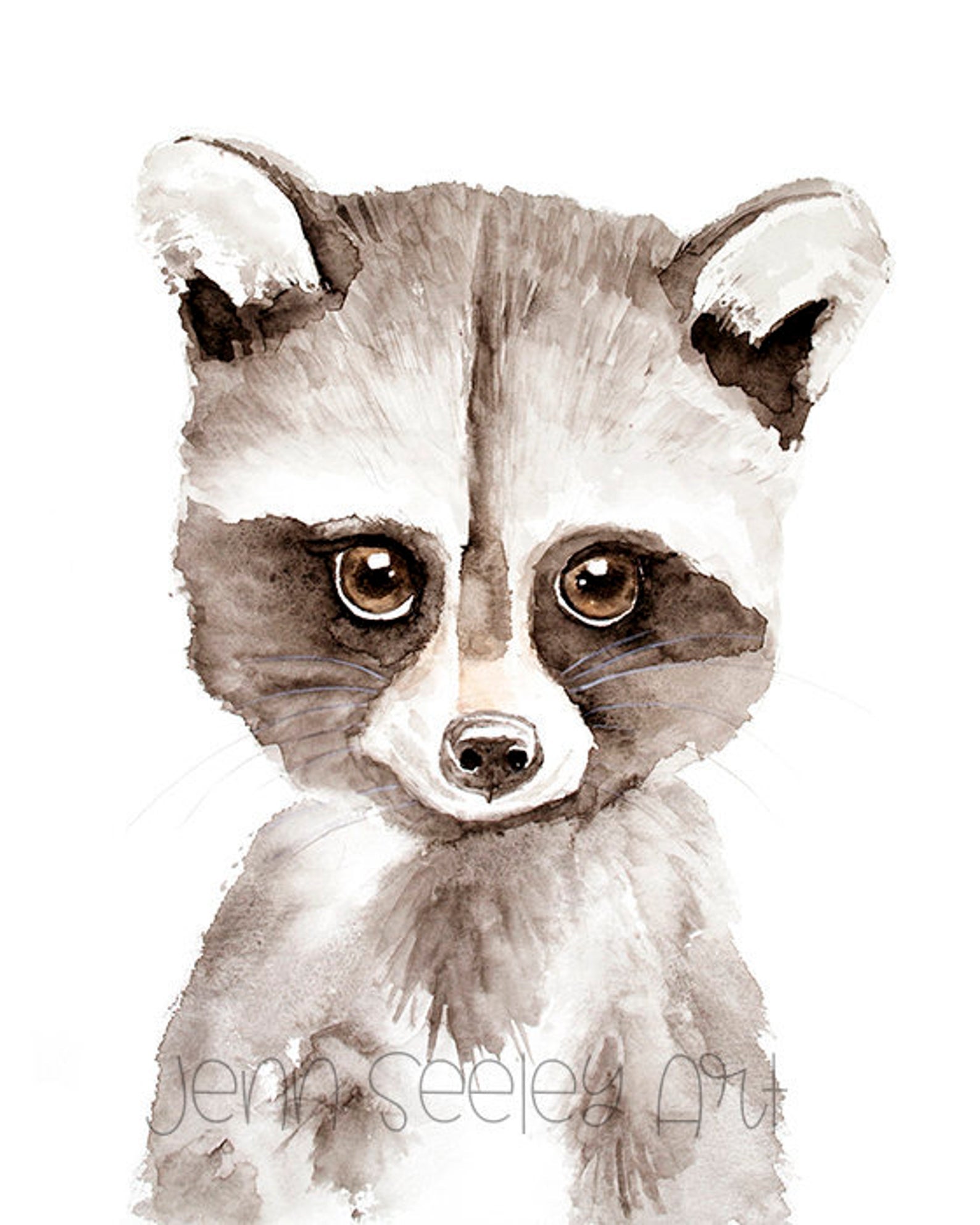 Watercolor Animal Sticker - Jenn Seely