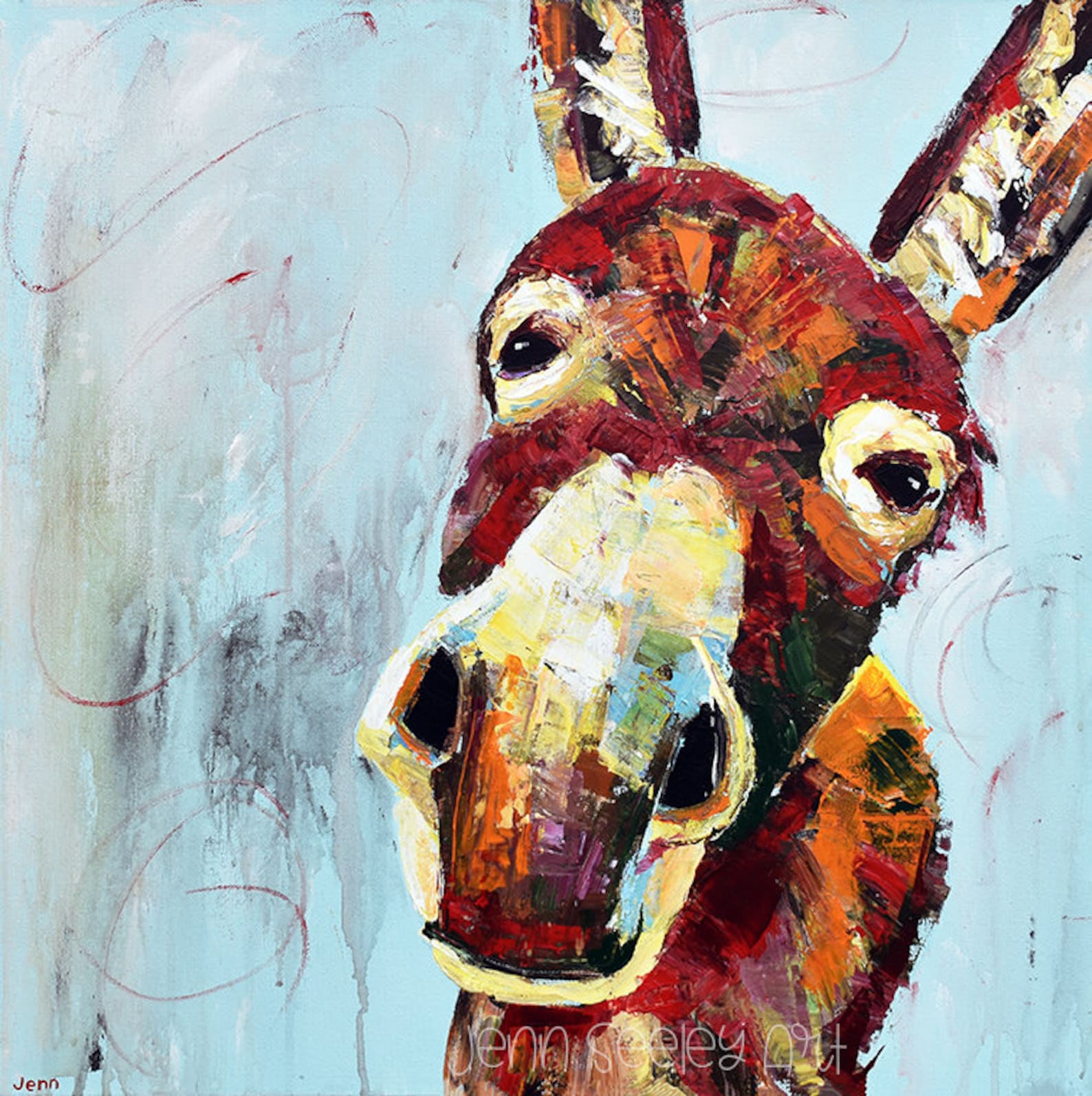 Watercolor Animal Sticker - Jenn Seely