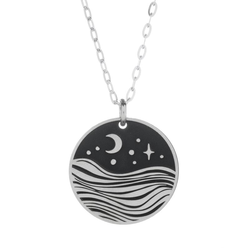 Moonlit Ocean Necklace - The Bearded Jeweler