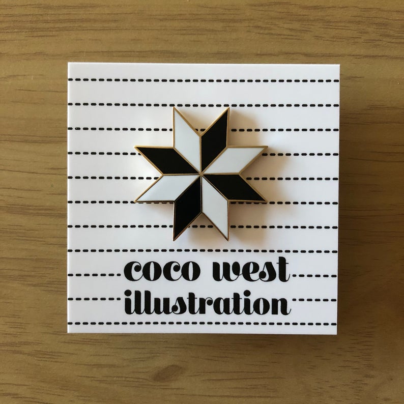 Coco West Illustration Pins