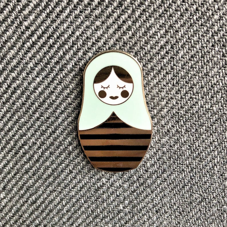 Coco West Illustration Pins