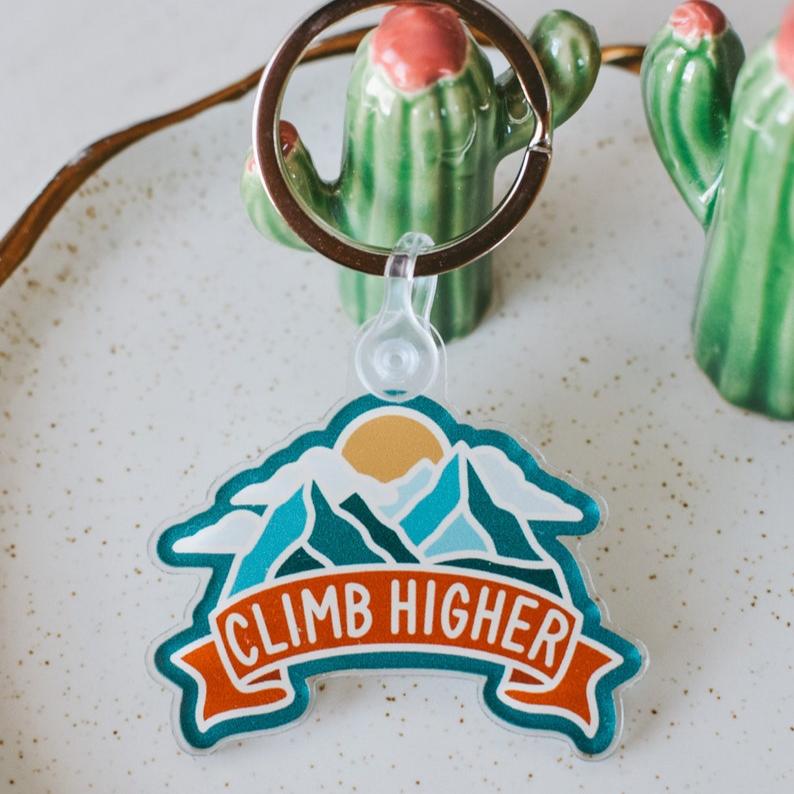 Climb Higher Keychain