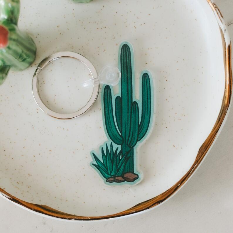 Cactus Keychain