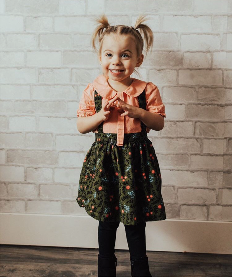 The Sylvie Peter Pan Collar Top - Flamingo Stars  - SALE