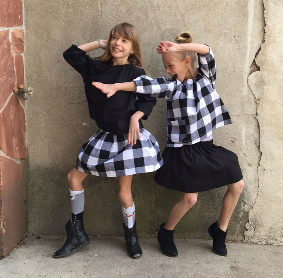 The Stella Peasant - 2" Gingham- More Colors Available