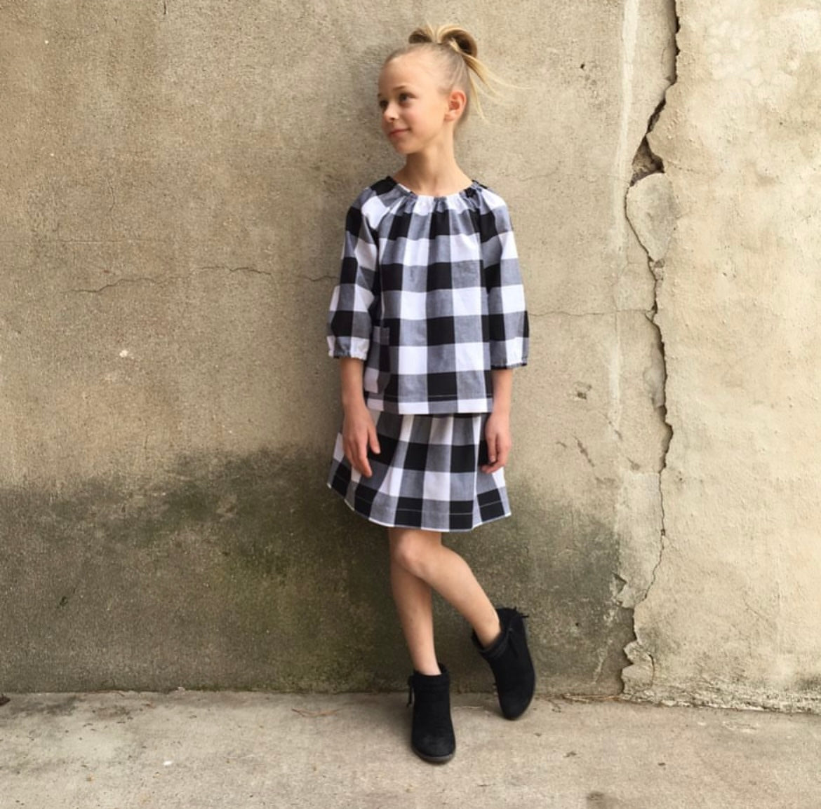 The Stella Peasant - 2" Gingham- More Colors Available