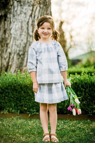The Stella Peasant - 2" Gingham- More Colors Available