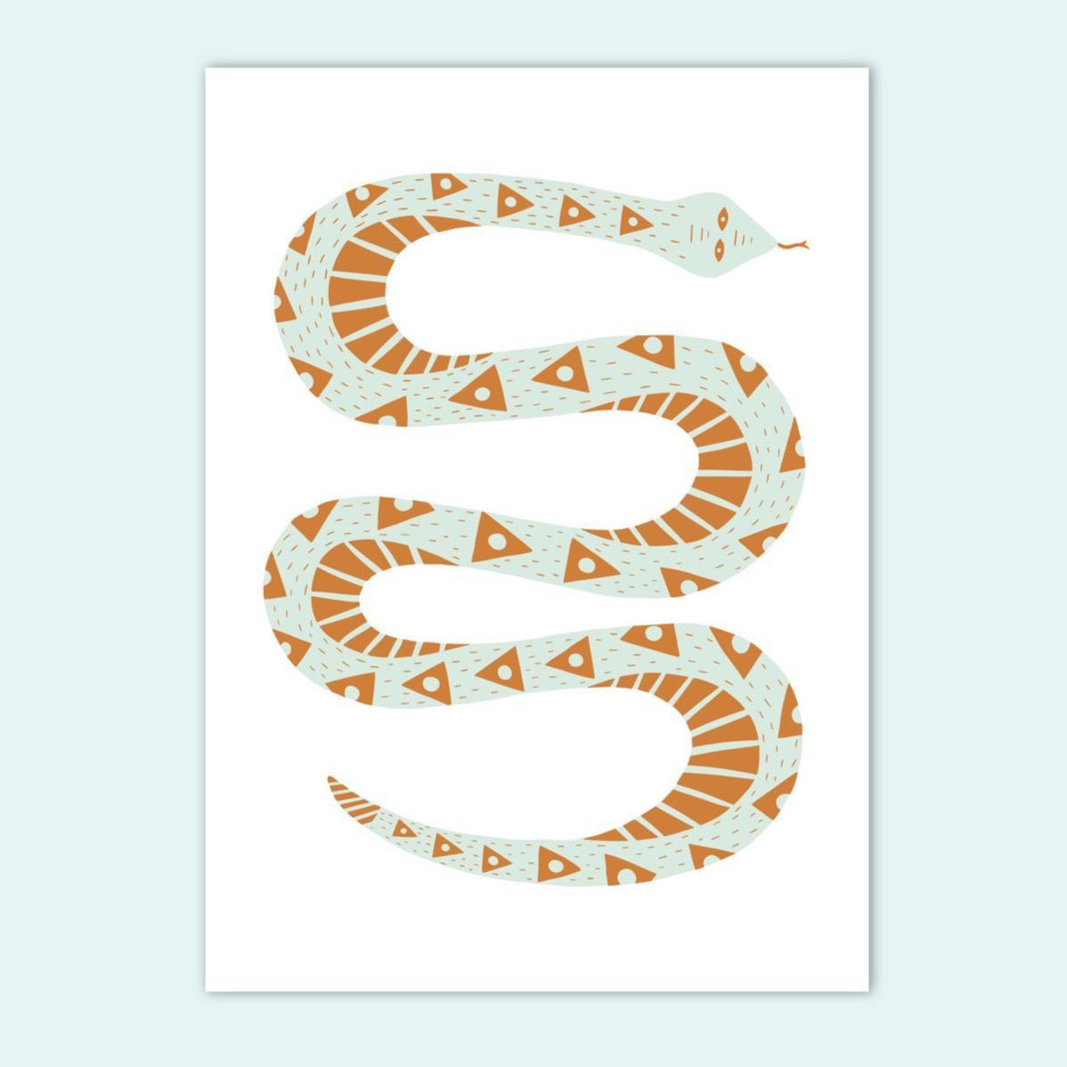Snake Letterpress Art Print