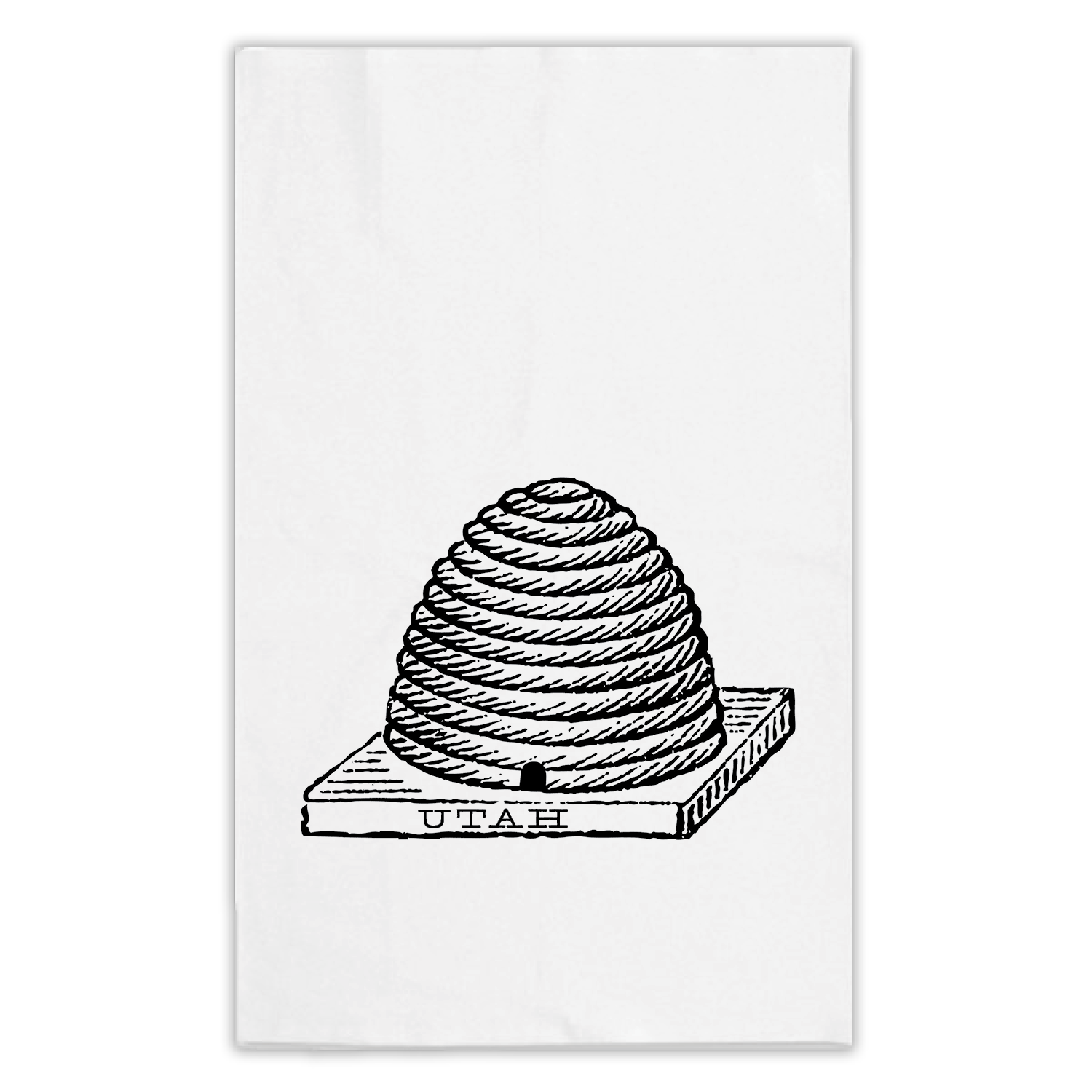 Utah Outline Tea Towel – Fount Paper