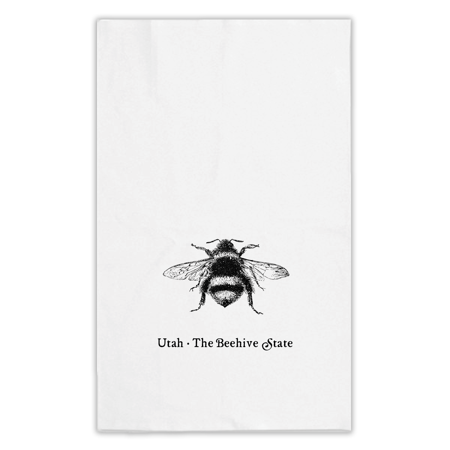 Utah Outline Tea Towel – Fount Paper