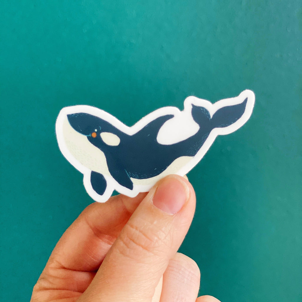 Animal Stickers- Orca Whale- Approximately 2.5"- 4"