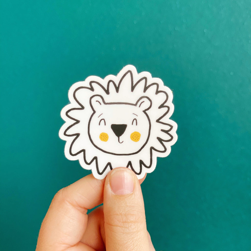 Animal Stickers- Lion Head- Approximately 2.5"- 4"