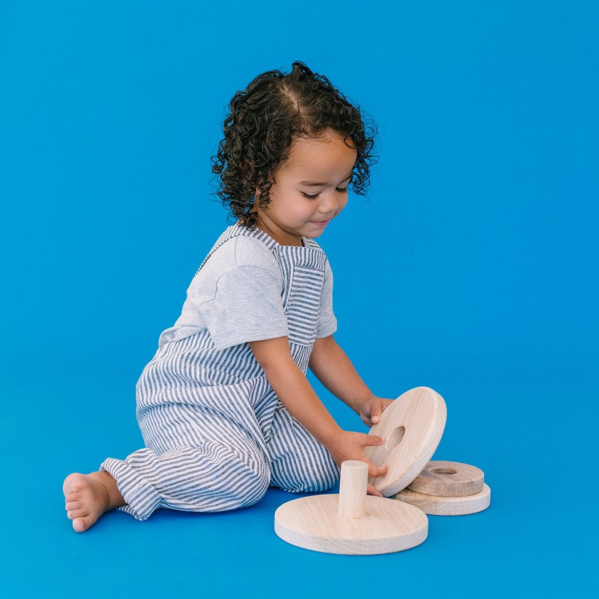 Encourage hand-eye coordination and fine motor skill development with our circle stacking toy.