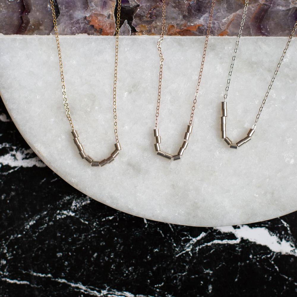 Silver Strung Necklace