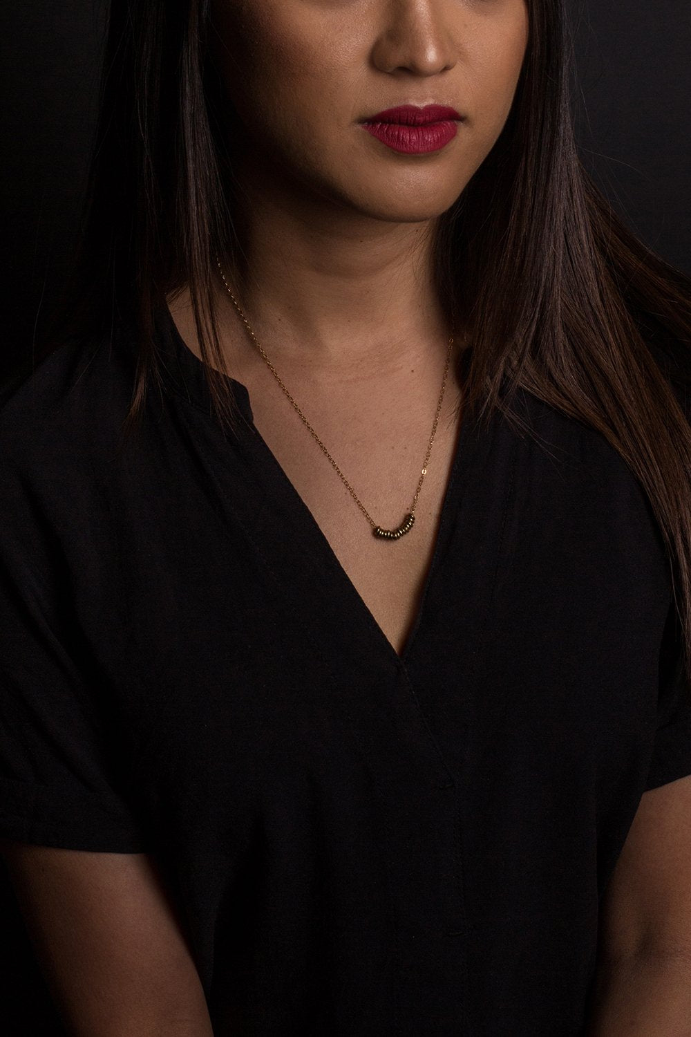 Brass Strung Necklace