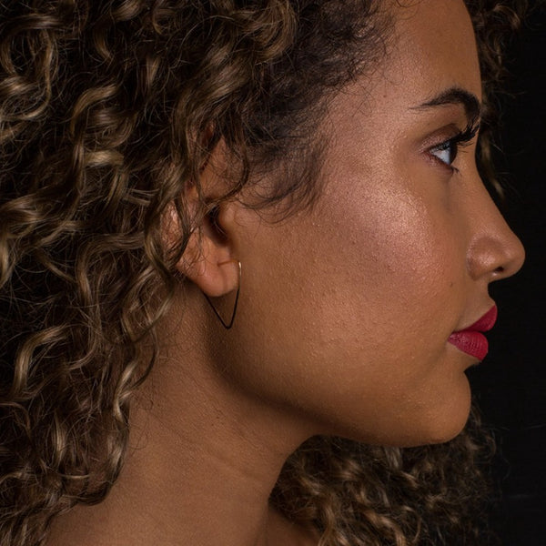 Triangle Hoop Earring