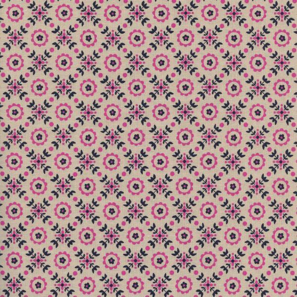 The Sylvie Peter Pan Collar Top - Wallpaper Blue & Pink  - SALE