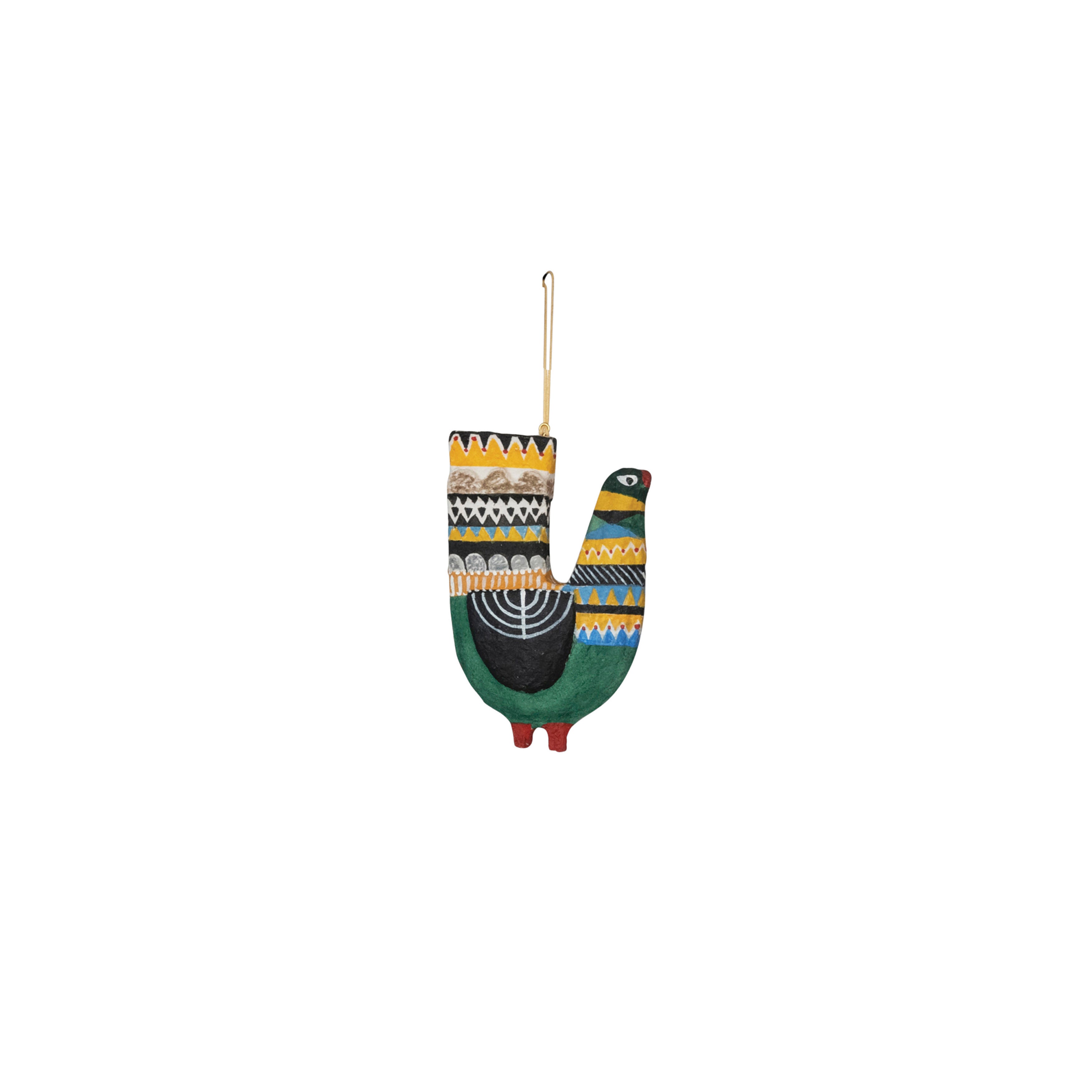 Painted Paper Mache Ornament