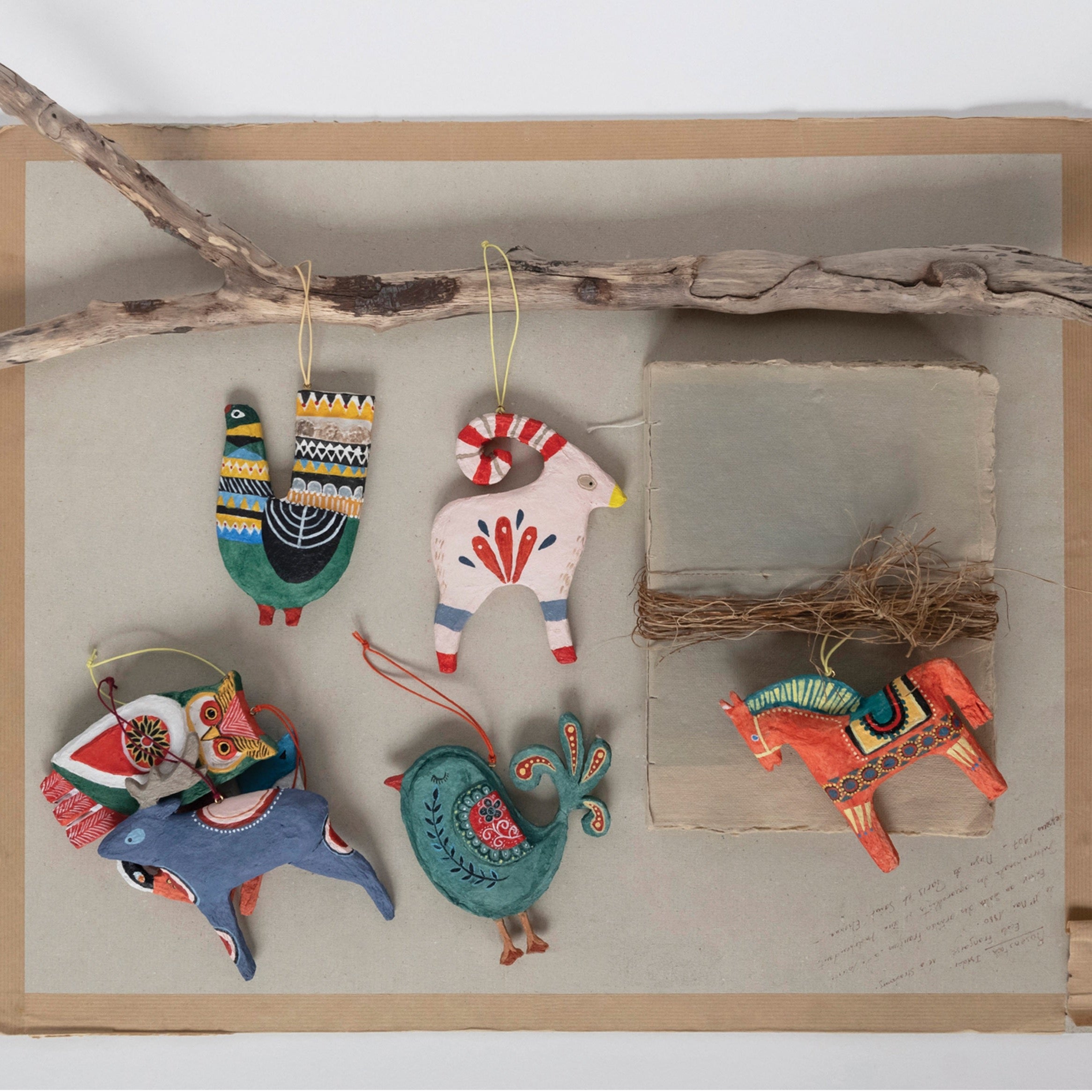 Painted Paper Mache Ornament