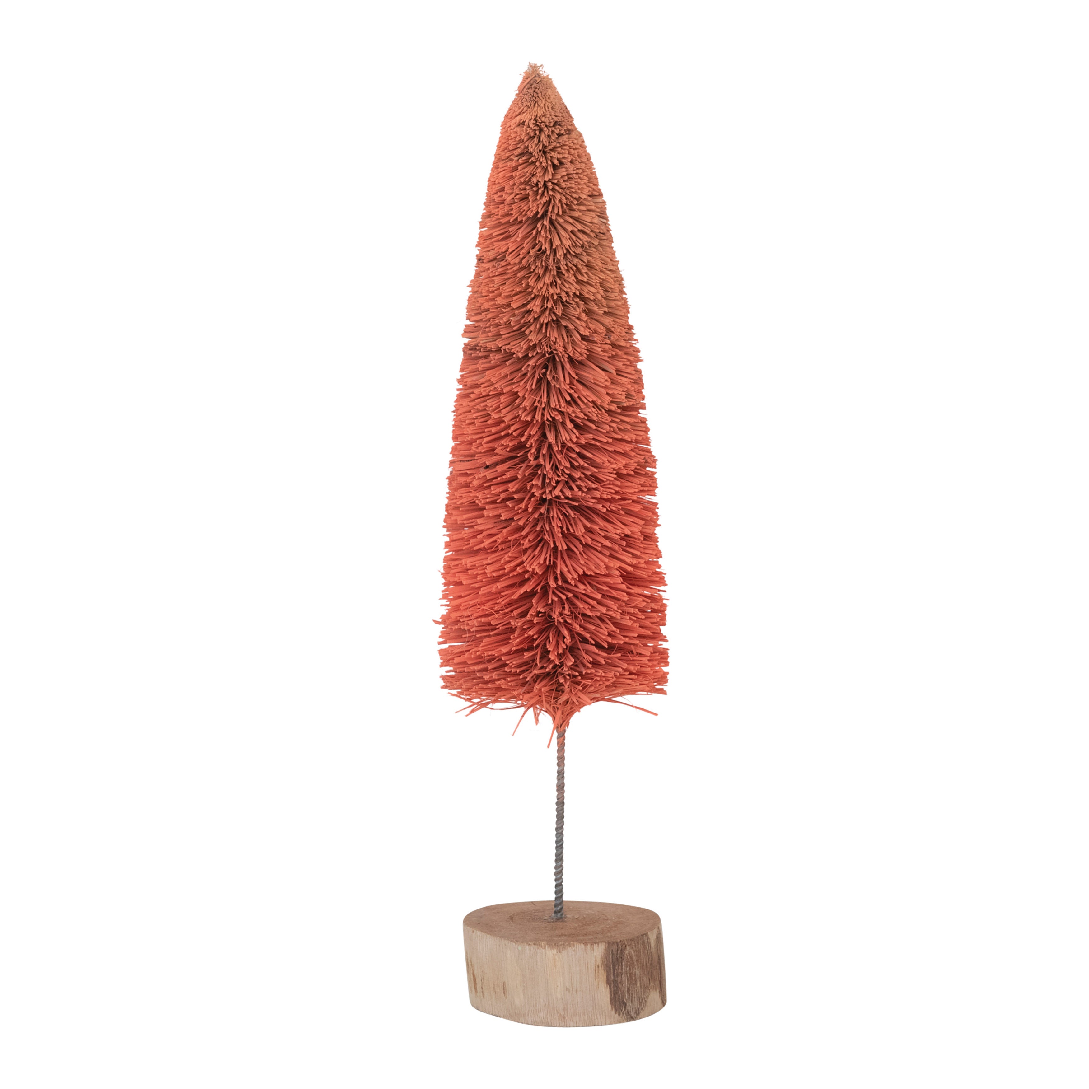 Bottle Brush Tree with Wood Base - Pink Ombre - 3 Sizes